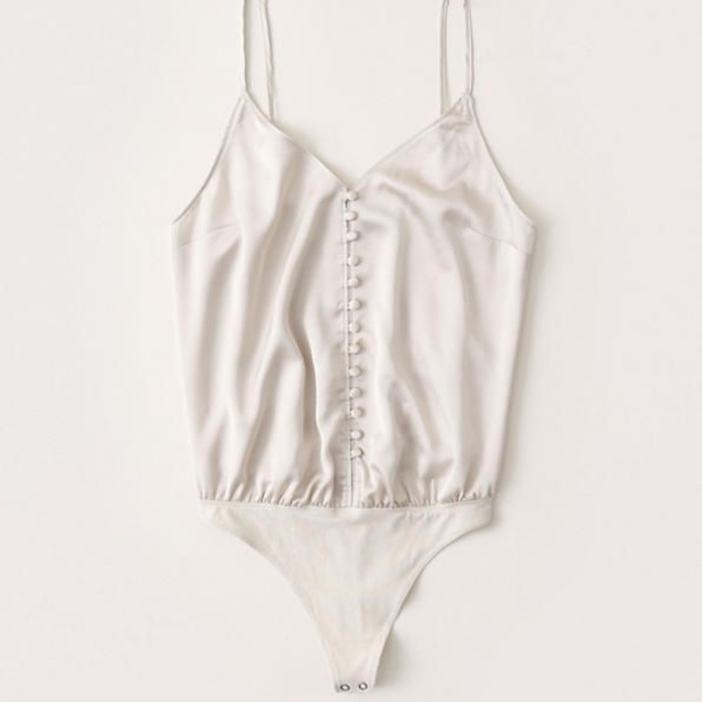 NWT Abercrombie Silky Button Bodysuit
